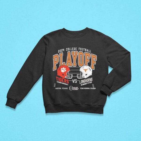 Texas Longhorns Vs Clemson Tigers College Football Playoffs Head To Head Matchup Sweatshirt