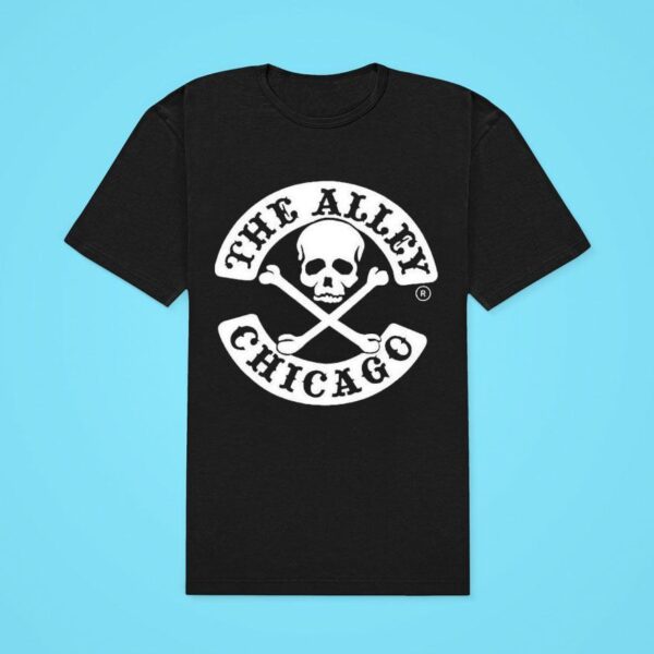 The Alley Chicago Skull Crossbones Classic Tshirt