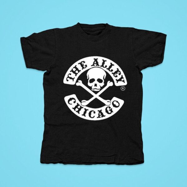 The Alley Chicago Skull Crossbones Tshirt