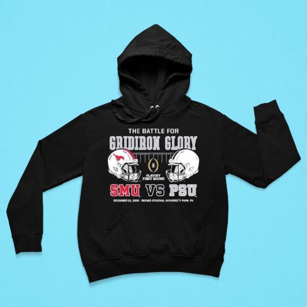 The Battle For Gridiron Glory Smu Mustangs Vs Penn State Nittany Lions Hoodie