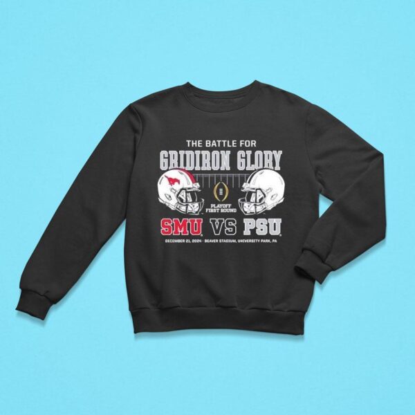 The Battle For Gridiron Glory Smu Mustangs Vs Penn State Nittany Lions Sweatshirt