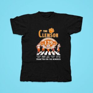 The Clemson Tigers Years Signature Thank You For The Memories Tshirt