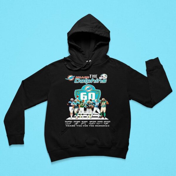 The Miami Dolphins Seasons Thank You For The Memories Hoodie