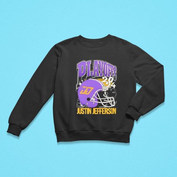 The Silencer Justin Jefferson Minnesota Vikings Playoffs Sweatshirt