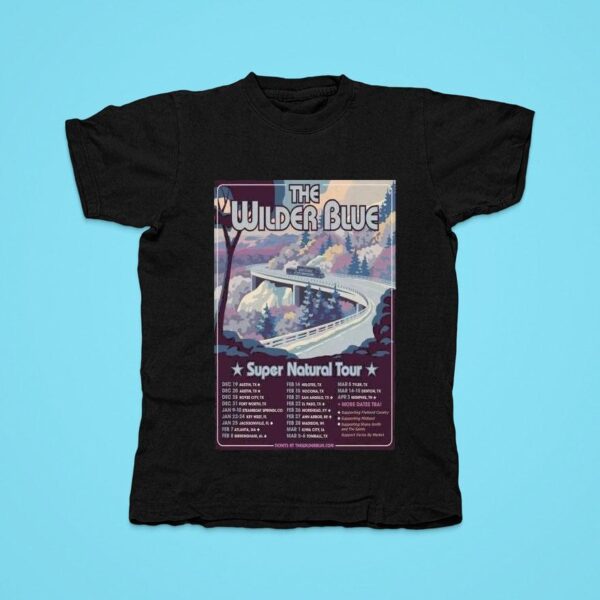 The Wilder Blue Dec Jan Blue Super Natural Tour Tshirt