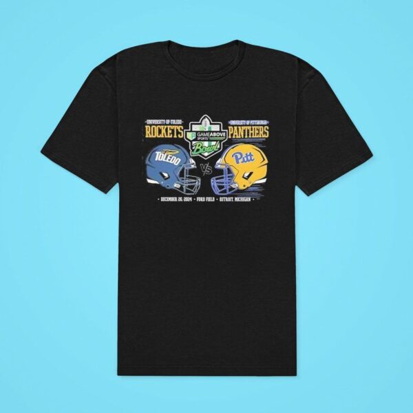 Toledo Rockets Vs Pittsburgh Panthers Game Above Sports Bowl Classic Tshirt