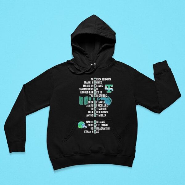 Tulane Green Wave All Names Of Legends Gasparill Bowl Champions Hoodie