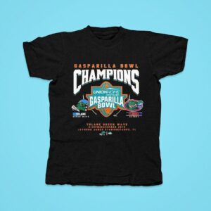 Tulane Green Wave Florida Gators Gasparilla Bowl Champion Tshirt