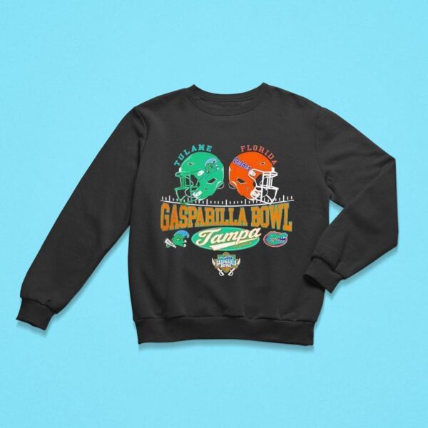 Tulane Green Wave Vs Florida Gators Gasparilla Bowl Head To Head Sweatshirt