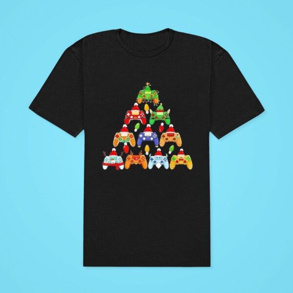 Video Game Controller Christmas Tree Classic Tshirt