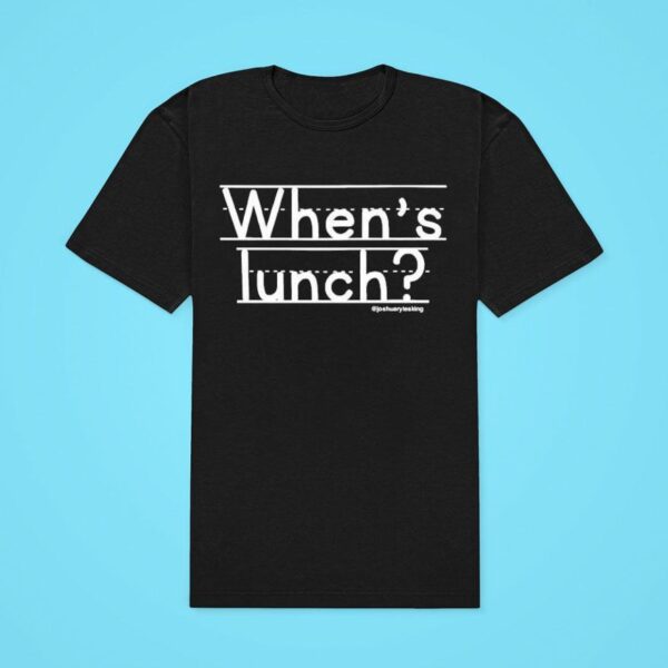 When S Lunch Joshuarylesking Classic Tshirt