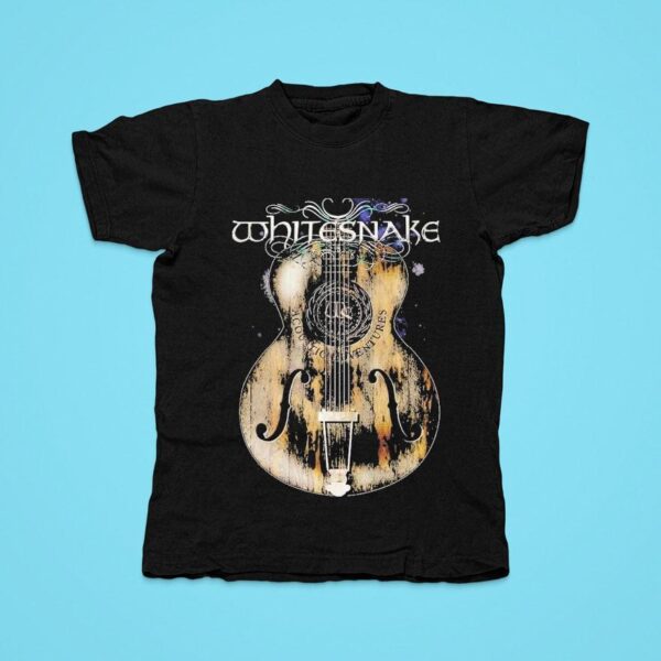 Whitesnake Acoustic Adventures Guitar Tshirt